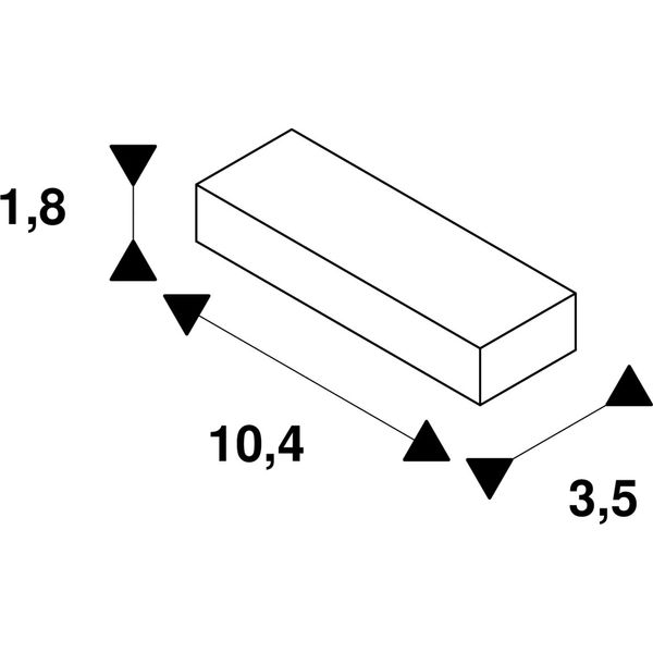 Feed-in for 1-ph-hv track, protection conductor left, silver image 2