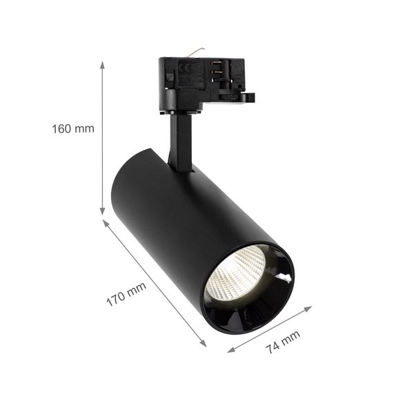 ANDROMEDA COB LED 25W NW 3F black (3 phases) 36deg 60deg image 37