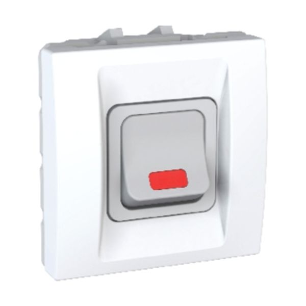 Unica - rocker switch - 1-way - 20 A 250 VAC - 2 m - white image 2