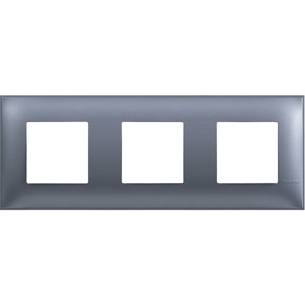 CLASSIA - cover plate 2x3P blue metal image 1