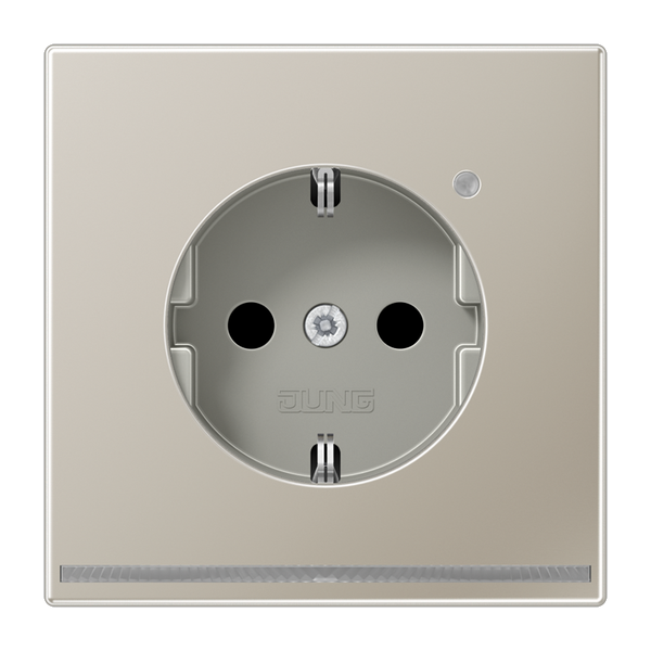 Schuko socket with LED pilot light ES1520-OLNW image 3