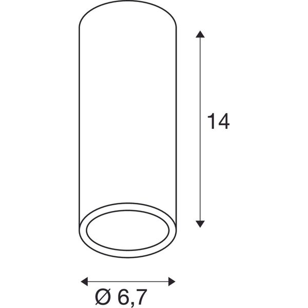 ENOLA_B ceiling luminaire, CL-1, GU10, max. 35W, black image 2