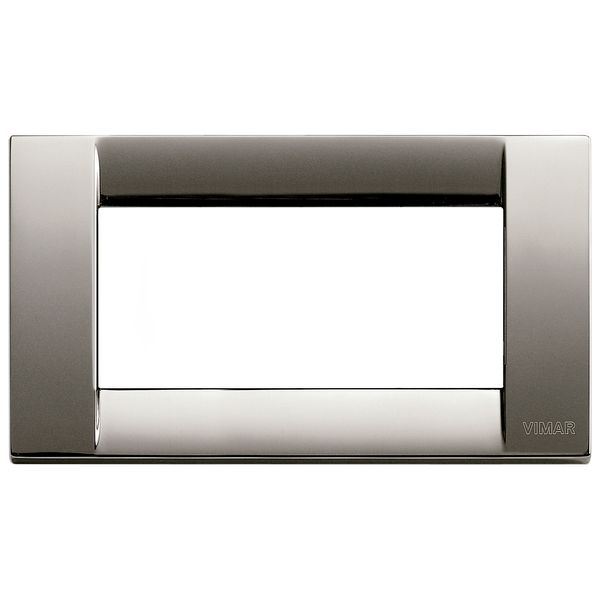 Classica plate 4M metal black chrome image 1