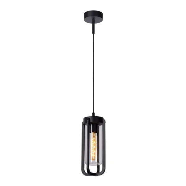 Lucide GARLAND - Pendant light Outdoor - Ø 15,1 cm - 1xE27 - IP44 - Black image 1