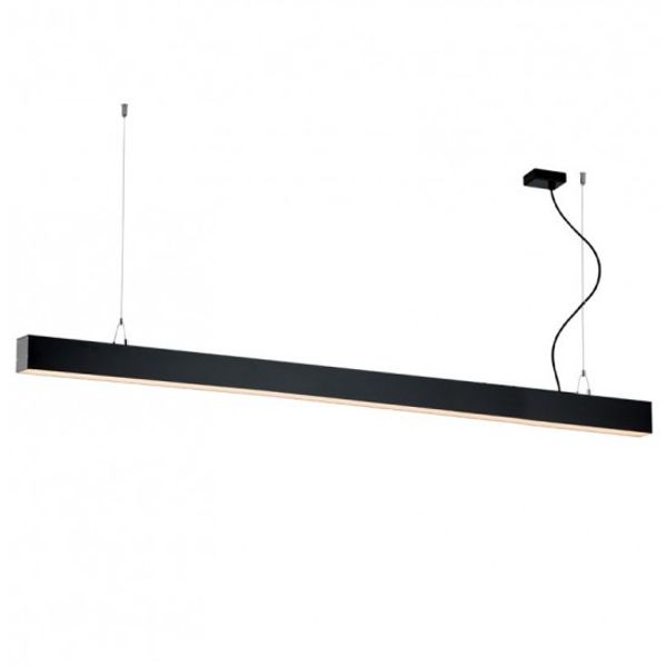 Linear Suspended L2820 3000K Black Station Ultra image 1