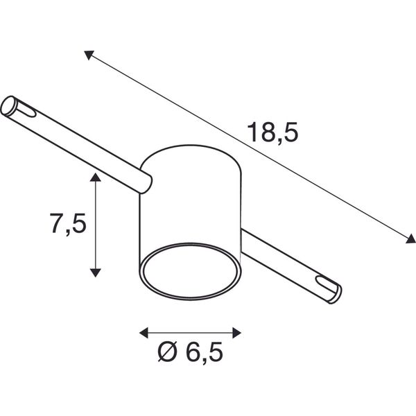 COMET, cable luminaire for TENSEO, QR-C51, black image 3