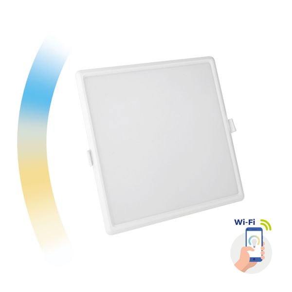 ALGINE 22W CCT+DIM WI-FI SPECTRUM SMART SQUARE, RECESSED image 2