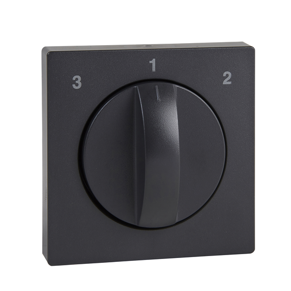 Central plate for fan rotary switch, anthracite, System M image 4