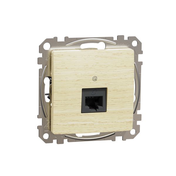 DATA Outlet CAT 5E UTP, Sedna Design & Elements, RJ45, Wood brich image 4