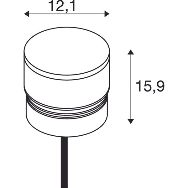 M-POL S Polehead, Lamp head, anthracite, 19W, 890/950lm, 2700/3000K, CRI90, DALI image 1