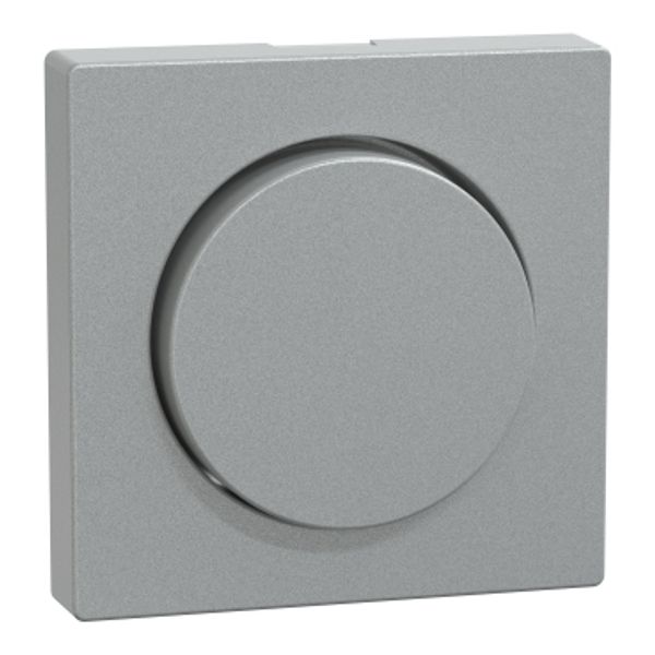 Central plate with rotary knob, aluminum, system M image 1