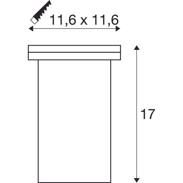 DASAR EXACT GU10, max. 35W, IP67, square, stainless steel image 3