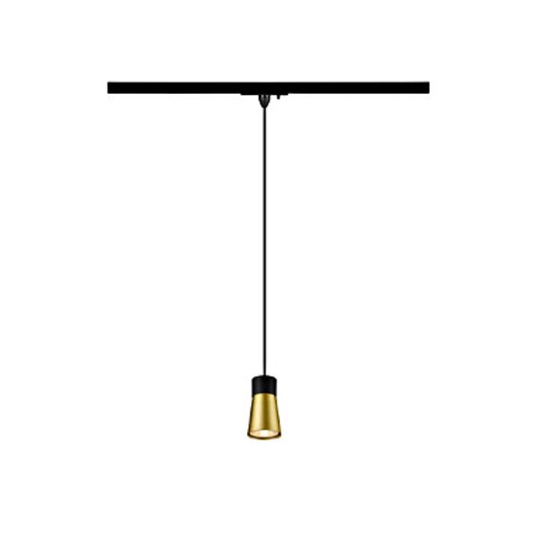 PURI 2.0 Cone 1~ pendant lamp GU10 max. 1x 6W bl/ gold image 1