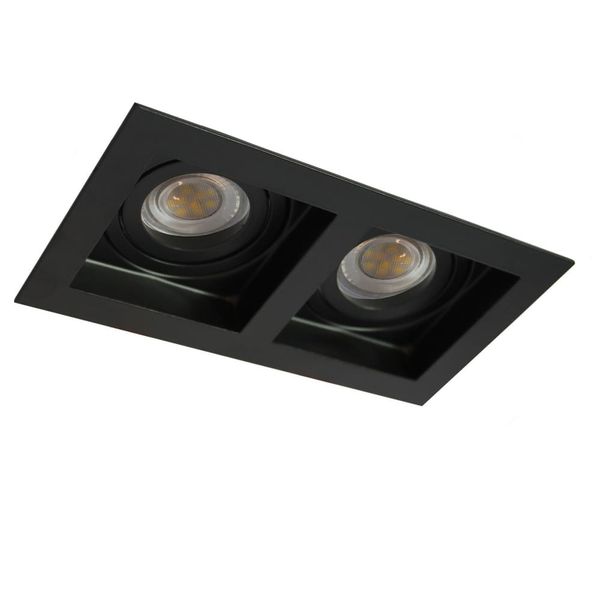 Akrah Rectangular Recessed Spotlight Black image 1