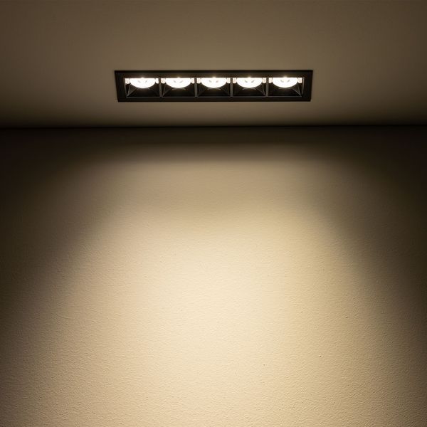 MIDI LED BLACK 20W 3000K RECESSED image 1