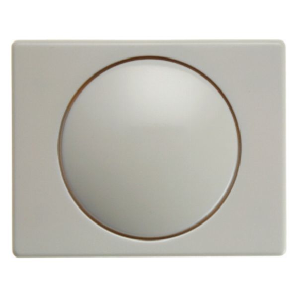 Centrd. met knop voor draai- dimmer/potmeter, berker Arsys, wit image 1