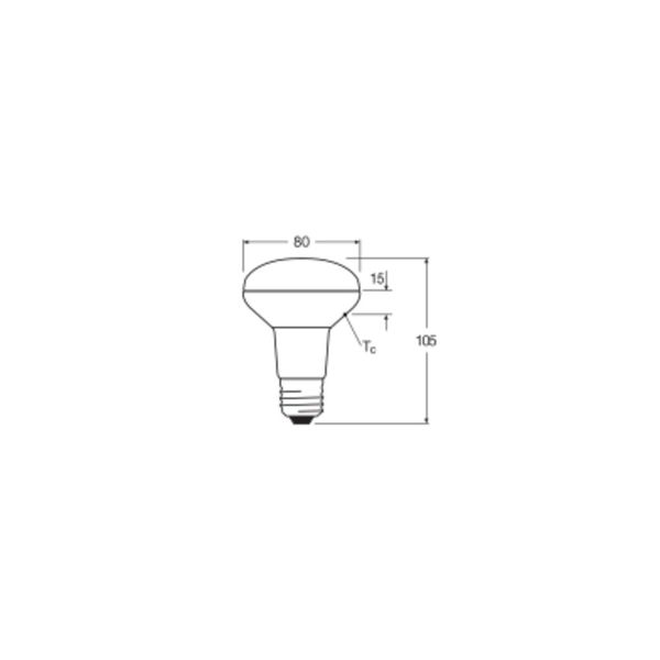 LED STAR R80 4.8W 827 E27 image 6