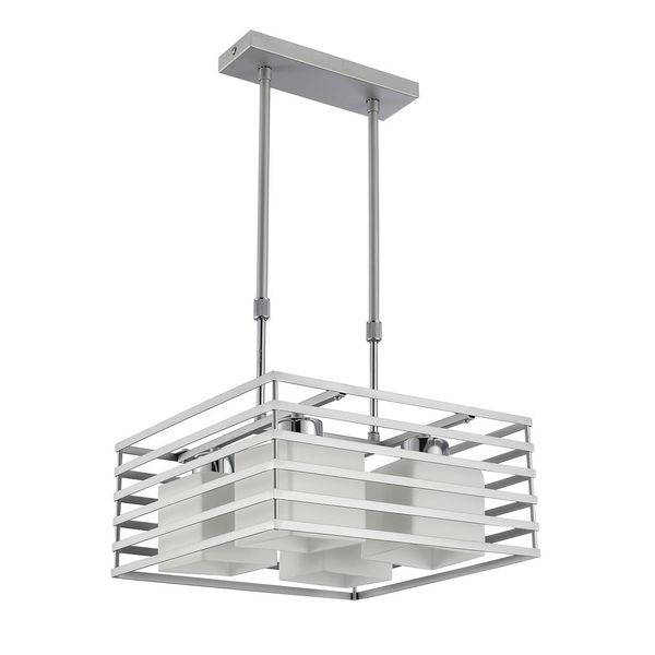 Cell Pendant Light Silver Square image 2