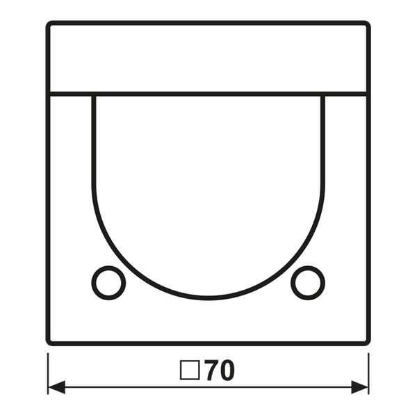 Centre plate with knob room thermostat LS1749BFWW image 5