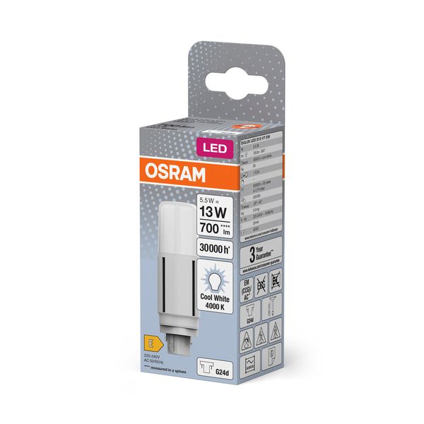 OSRAM DULUX LED D VT EM & AC MAINS 5.5W 840 G24D image 10