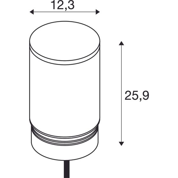 M-POL M Polehead, Lamp head, anthracite, 19W, 1150/1230lm, 2700/3000K, CRI90, DALI image 1