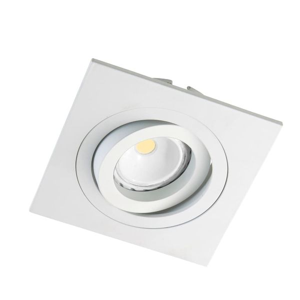 Helium Recessed Light White Squared image 2