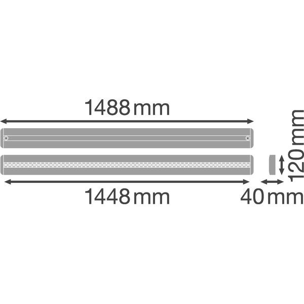 LINEAR IndiviLED® DIRECT DALI GEN 1 1500 48 W 3000 K DALI image 2