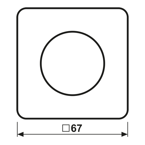 Centre plate with knob room thermostat CD1749BF image 6