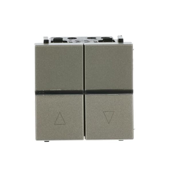 N2244.1 CV Blind control switch 1-pole push button 2 Rocker 1 pole, Champagne - Zenit image 1