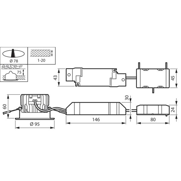 RS151B  LED12-WB-/840 D78 WIA PI6 WH image 2