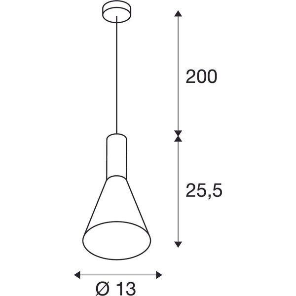 PHELIA pendulum luminaire 4, black image 2