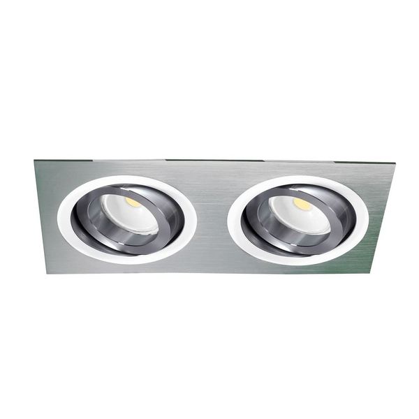 Helium Double Recessed Light 2xGU10 Black image 3