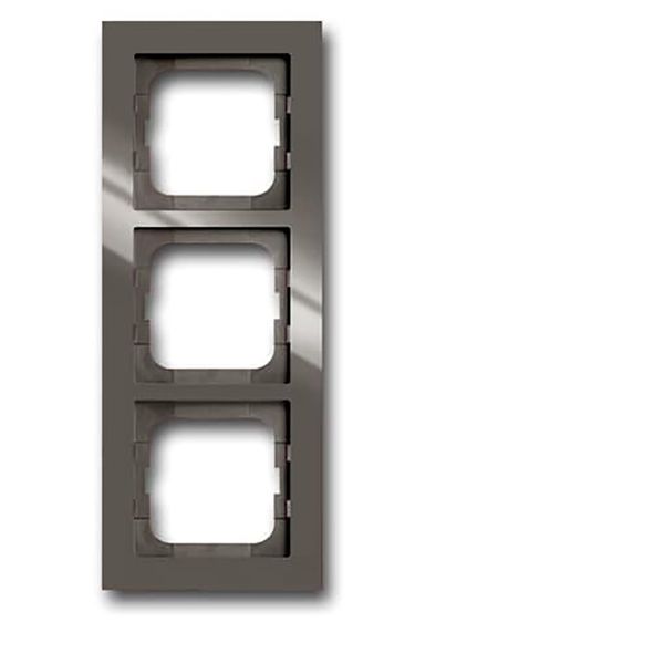 1723-291 Cover Frame Busch-axcent® entrée-grey image 1