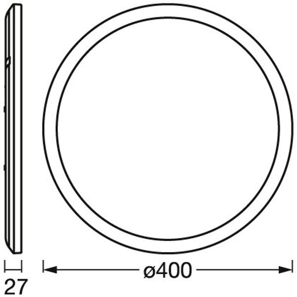 ORBIS ULTRA SLIM CLICK DIM Click-Dim 400mm Black 22W image 12