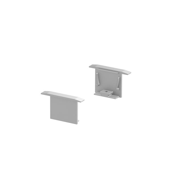 GRAZIA 20 Recessed profile endcaps, 2 pcs., alu image 1