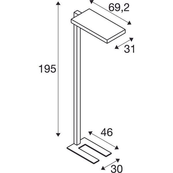 WORKLIGHT FL, Free-standing lamp silver 79W 7600lm 4000K CRI80 80° image 2