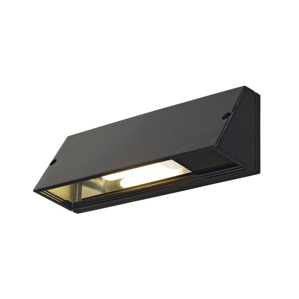 PEMA SQUARE wall lamp, E27, max. 15W, black image 1