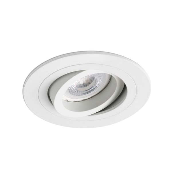 RADON ADJUSTABLE WHITE RECESSED LAMP GU10 image 1