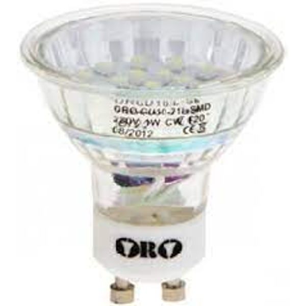 LED Bulb GU10 1W 220V GREEN 21-LED ORO image 1