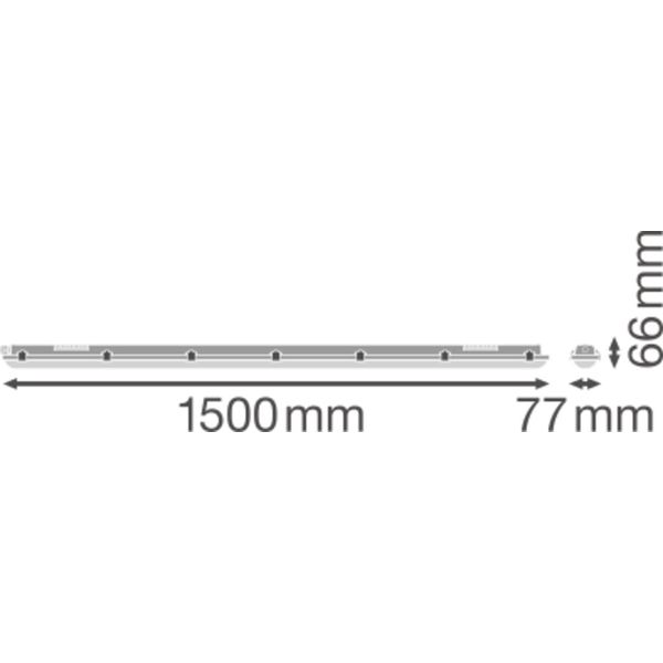 DAMP PROOF VALUE 1500 25W 4000K IP65 image 3