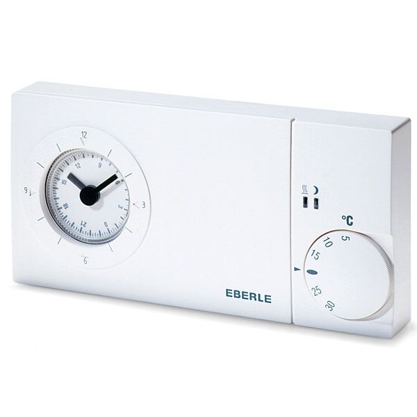 Clock thermostat, daily program, 5-30C, with TA output, 24V, 1 changeover contact, potential free, 16 A image 1