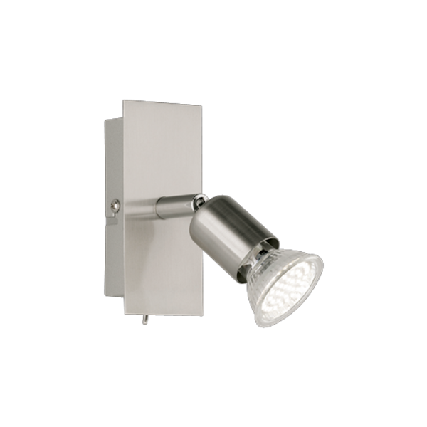 Nimes spotlight 1-pc GU10 brushed steel image 1