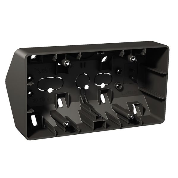 Exxact surface mounted box 2-gang corner box anthracite image 3