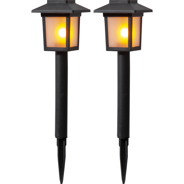 Solar Bollard 2 Pack Flame Mini image 1