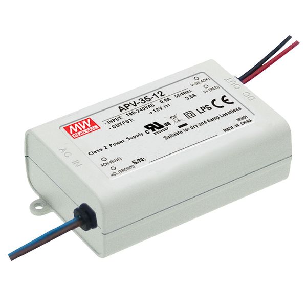 APV-35-24 Led driver, 36W, 24V, 1,5A CV, MEAN WELL image 1