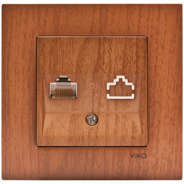 Novella Walnut Tree One Gang Data Socket (CAT5) image 1