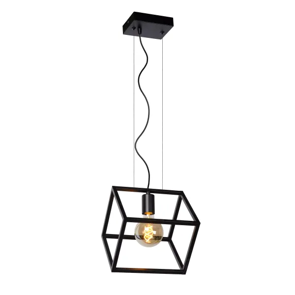 Lucide FABIAN - Pendant light - 1xE27 - Black image 1