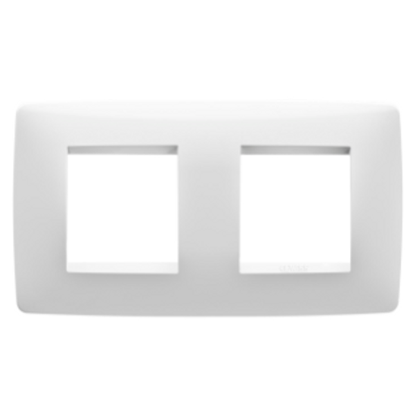 ONE INTERNATIONAL PLATE - TECHNOPOLYMER - 2+2 MODULES HORIZONTAL - WHITE - CHORUSMART image 1