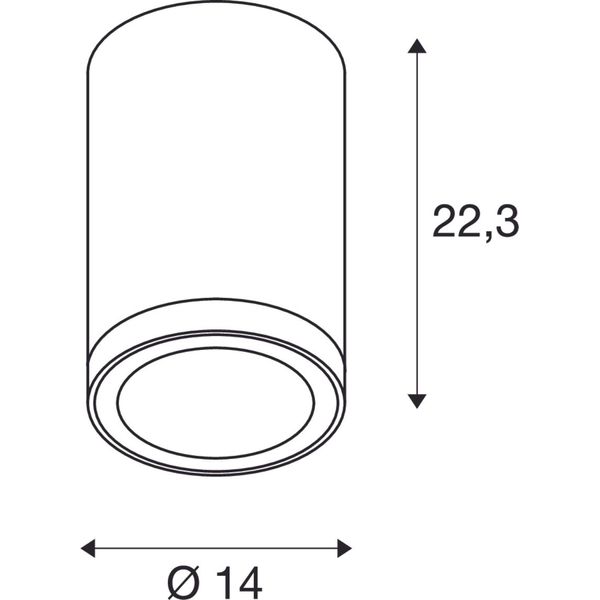 ENOLA ROUND L, outdoor LED surface-mounted ceiling light anthracite CCT 3000/4000K image 3