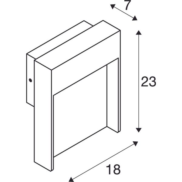 FLATT 460lm 3000/4000K 230V IP65 anthracite image 3